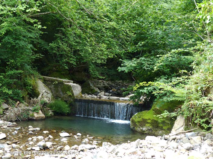 River pool by the side of the property