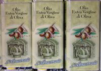 Tins of cold press olive oil