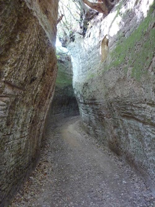 Etruscan Vie Cave Sovana  once home hermits and the devil 